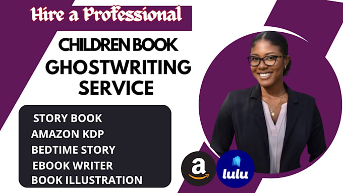 Gig Preview - Ghostwrite children book kid adventure bedtime stories poems christian ebook