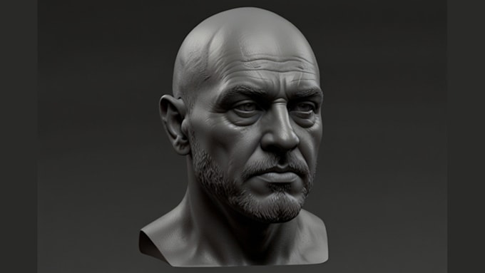 Gig Preview - Realistic 3d head bust 3d bust model 3d character head portrait bust face model