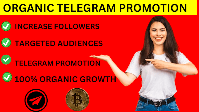 Gig Preview - Add organic real and active users to crypto telegram promotion, telegram adders