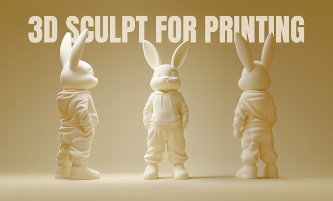 Gig Preview - Sculpt 3d model character dnd, action figure, toys for 3d printing and rendering