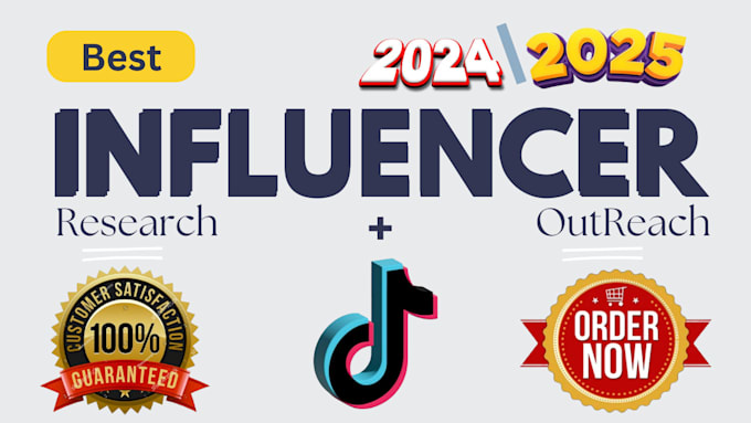 Gig Preview - Research best tiktok influencer, do tiktok influencer outreach, influencer leads