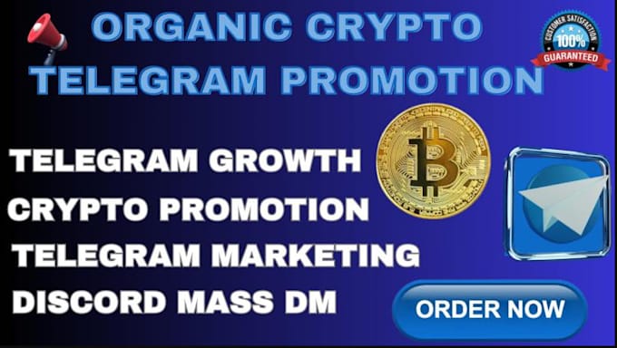 Gig Preview - Telegram group or channel growth, token coin crypto promotion for active users