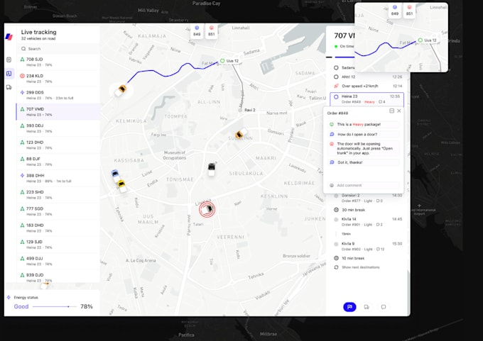 Gig Preview - Build fleet management app, eld app, telematics, gps navigation app like waze