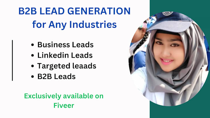 Gig Preview - Generate targeted b2b leads for any industry