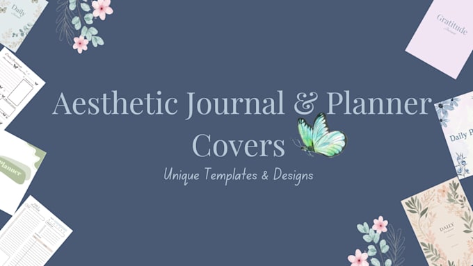 Gig Preview - Design aesthetic journal and planner covers