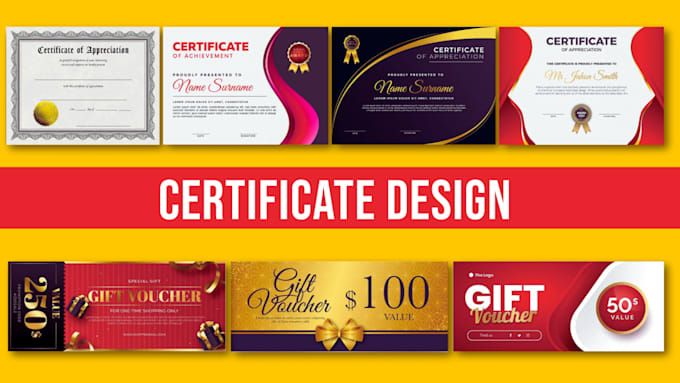 Gig Preview - Design amazing formal , custom certificate