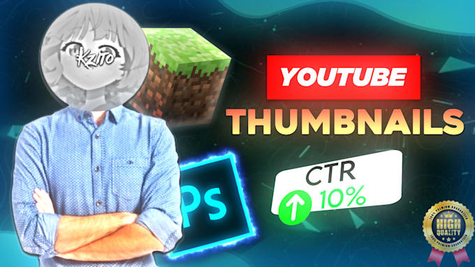 Bestseller - design an amazing thumbnail for your youtube channel