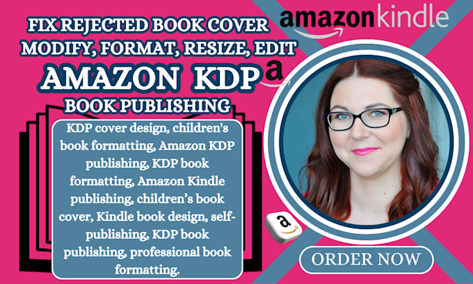 Gig Preview - Fix kdp cover design children book formatting kdp book publishing amazon kindle