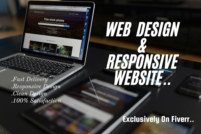 Gig Preview - Create web design, web redesign and responsive website