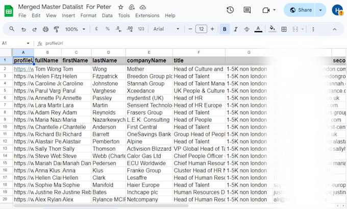 Gig Preview - Lead generation,data enrichment and b2b internet research