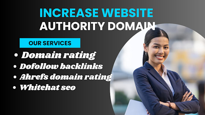 Gig Preview - Increase domain rating ahrefs dr80 using high authority SEO website backlinks