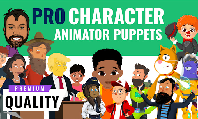 Gig Preview - Create a character animator puppet and rig it professionally