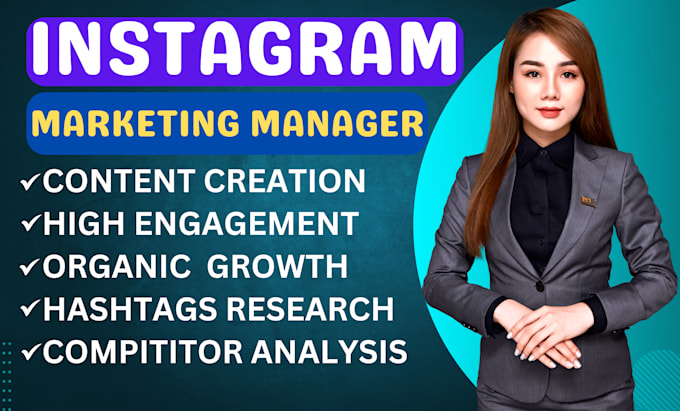 Gig Preview - Create your instagram account, instagram marketing and instagram manager