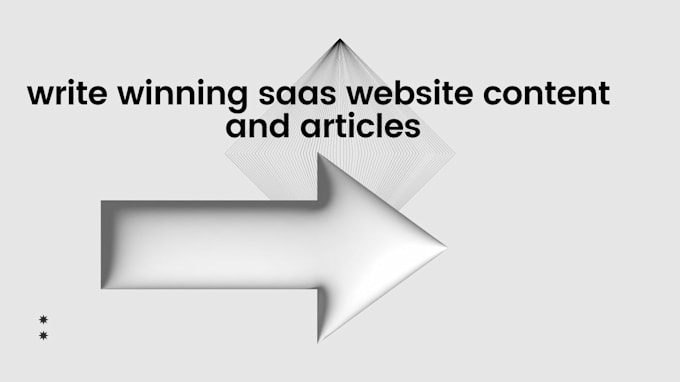 Gig Preview - Write winning saas website content and articles