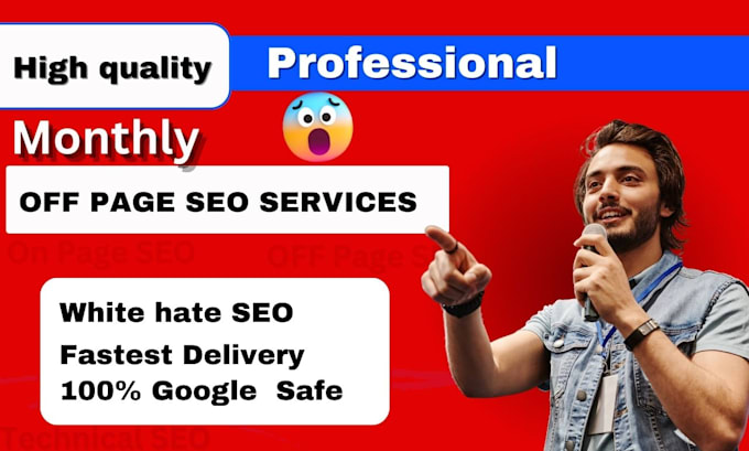 Gig Preview - Do monthly off page SEO backlinks link building service for website