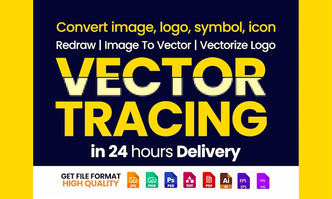 Gig Preview - Vector tracing, convert image to vector file, vector logo, vectorize image