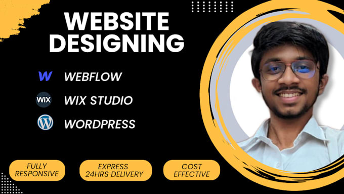 Gig Preview - Design custom websites using wix, webflow, or wordpress