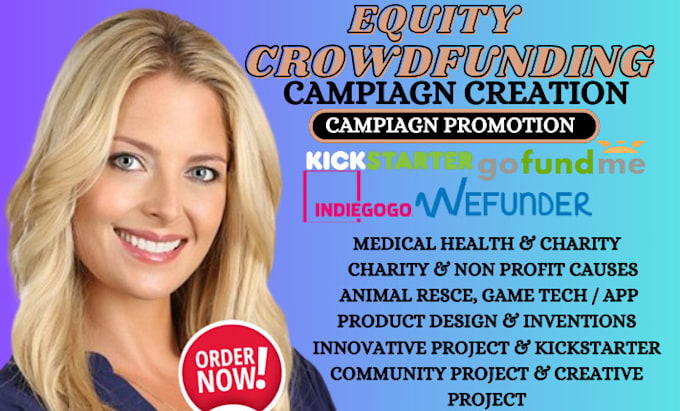 Bestseller - do crowdfunding equity campaign creation kickstarter wefunder campaign promotion