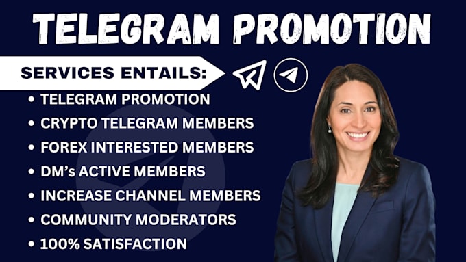 Gig Preview - Promote your telegram with real and active crypto subscriber, telegram marketing