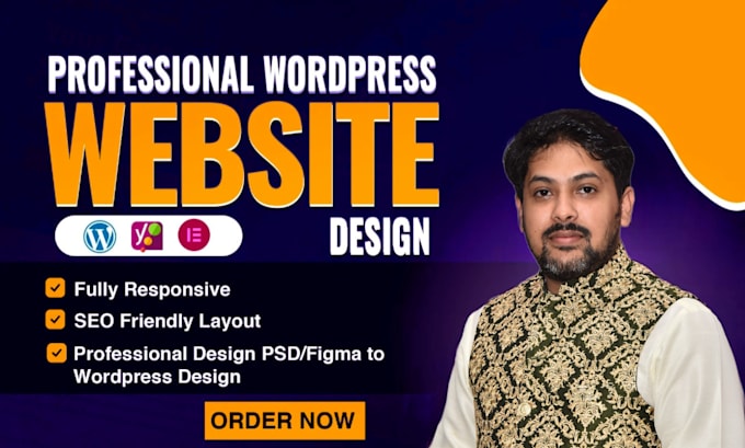 Gig Preview - Design responsive and modern wordpress website for your business