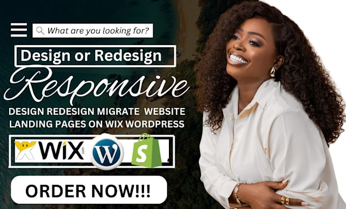 Bestseller - design modern wix website redesign wix business website wix redesign store