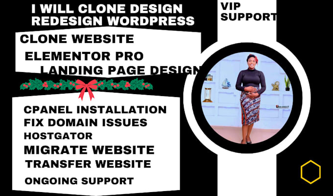 Gig Preview - Clone design redesign wordpress website elementor pro landing page cpanel