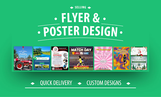 Bestseller - design quick and professional flyers, posters, and custom graphics