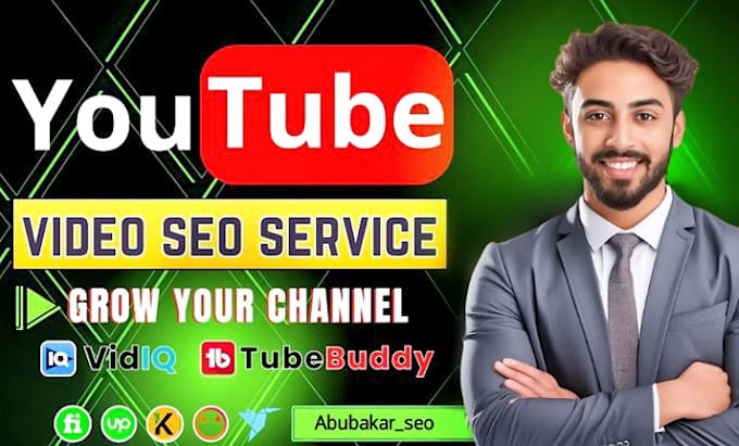 Gig Preview - Do best youtube video seo expert optimization channel growth