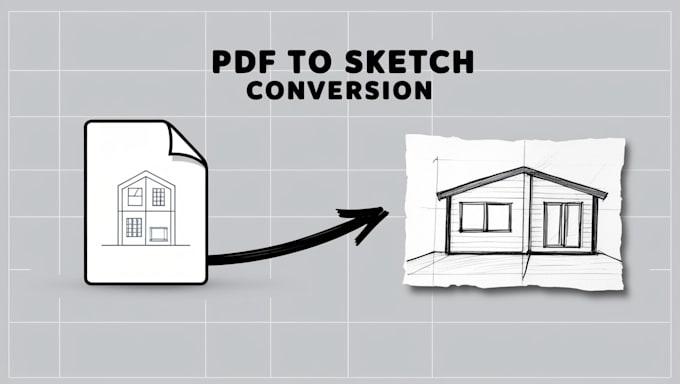 Gig Preview - Convert pdf or sketch to autocad