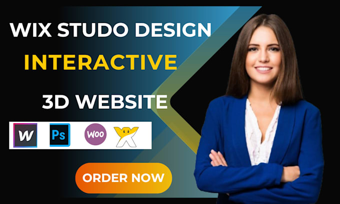 Gig Preview - Interactive wix studio website design wix website  design wix studio website