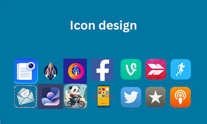 Gig Preview - Design unique and creative custom icons for the website, app and game