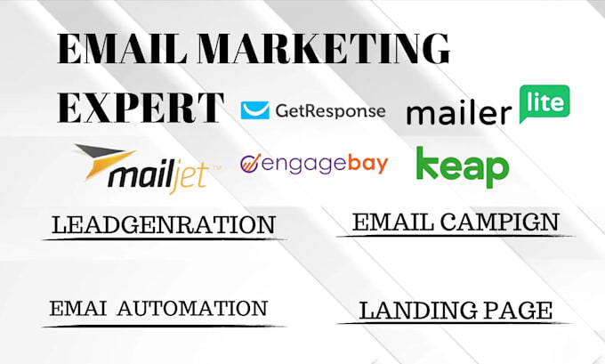 Bestseller - getresponse lead generation mailerlite landing page email campaign