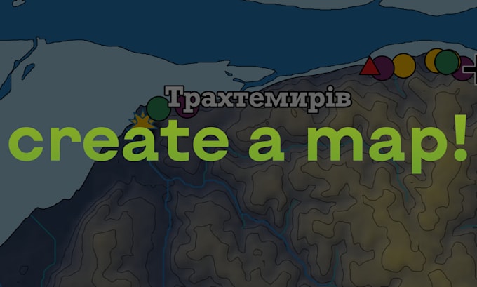 Gig Preview - Create a custom, interactive, and thematic map for your project or event needs