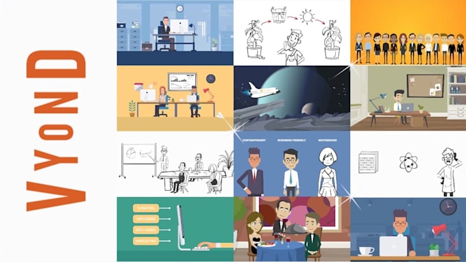 Gig Preview - Create engaging vyond 2d explainer videos animations and whiteboard sales videos