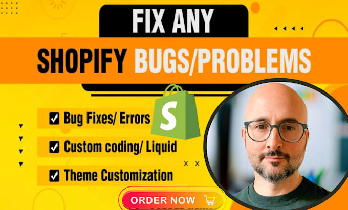 Gig Preview - Do shopify custom coding shopify bug fix shopify theme customization