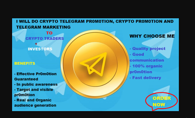 Gig Preview - Run telegram ads, sol, ton, crypto promotion to drive 50m investor on cmc