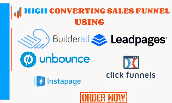 Gig Preview - Create sales funnel using clickfunnels leadpages unbounce instapage builderall