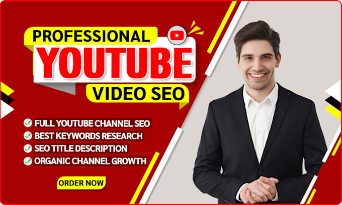 Gig Preview - Optimize your youtube videos for SEO