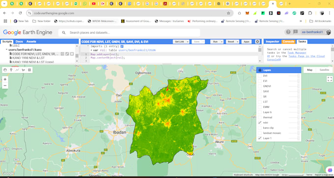 Gig Preview - Perform expert google earth engine analysis for your geospatial project