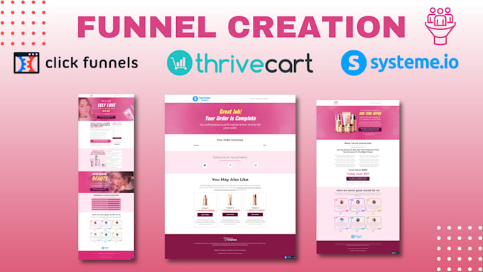 Bestseller - do high converting sales funnels with clickfunnels or systeme io or thrivecart