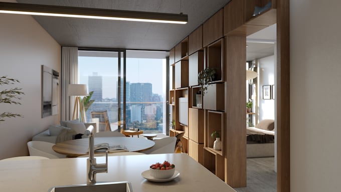 Bestseller - create photorealistic 3d renders of an interior space