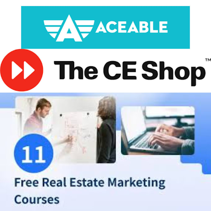 Gig Preview - Do ce shop, real estate course, continuing ed, aceable