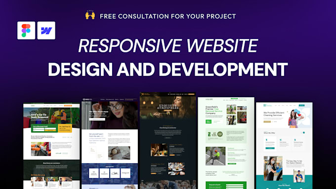 Gig Preview - Design or develop webflow website, figma to webflow, webflow expert