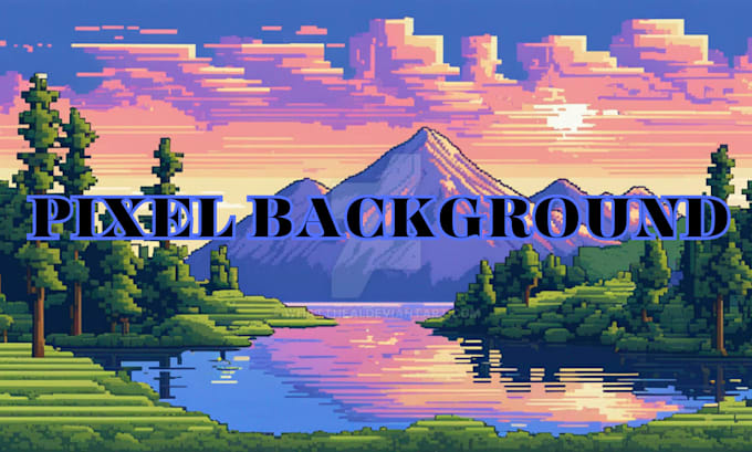 Gig Preview - Pixel art background tileset scene and landscape animation roblox map game art