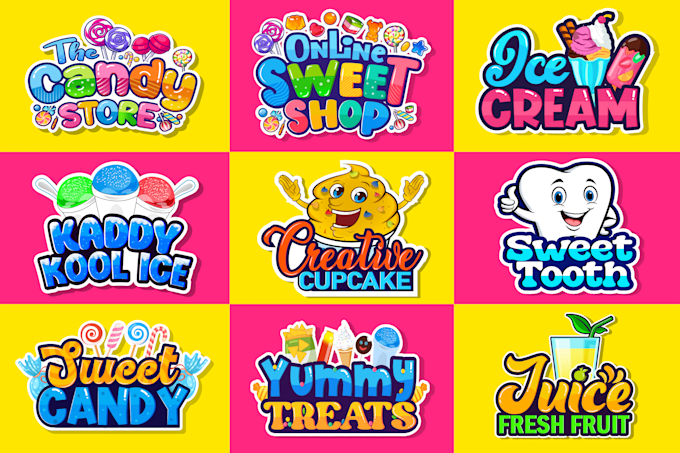 Gig Preview - Design candy, chocolate, sweets, bakery, and fast food logo