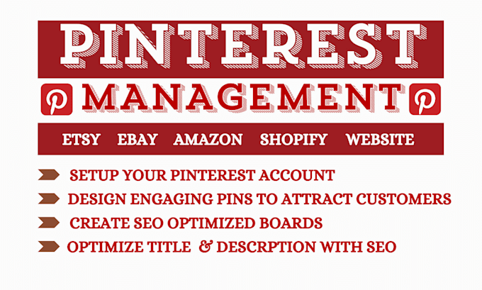 Gig Preview - Manage pinterest account with SEO optimized pins and boards