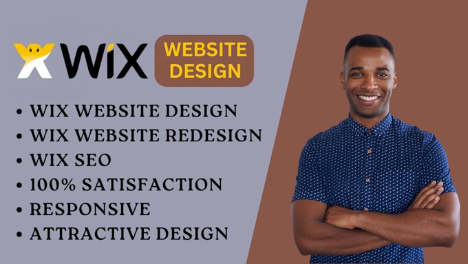 Gig Preview - Design wix website redesign wix website wix landing page