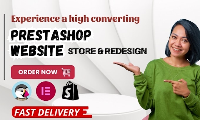 Gig Preview - Create an ecommerce online shop on prestashop