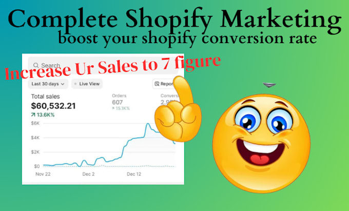 Gig Preview - Complete shopify marketing shopify sales promotion shopify email marketing