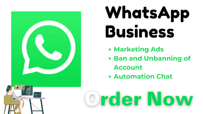 Gig Preview - Do business whatsapp marketing automate whatsapp account unban and verification